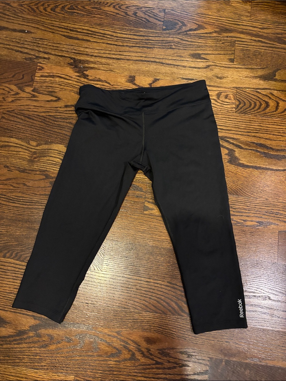 Reebok Black Cropped Performance Leggings